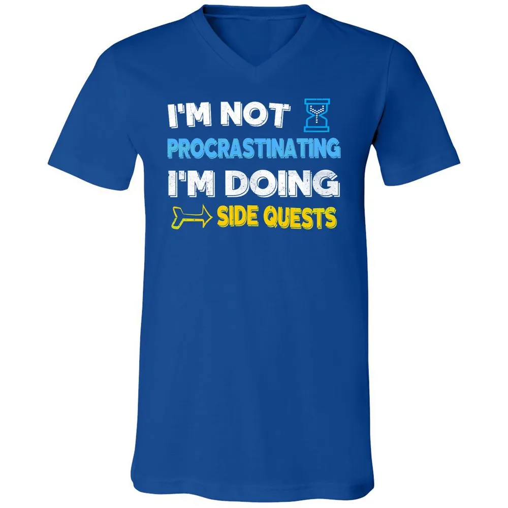 Unisex V-Neck T-Shirt - 7M3E573W - True Royal - 4