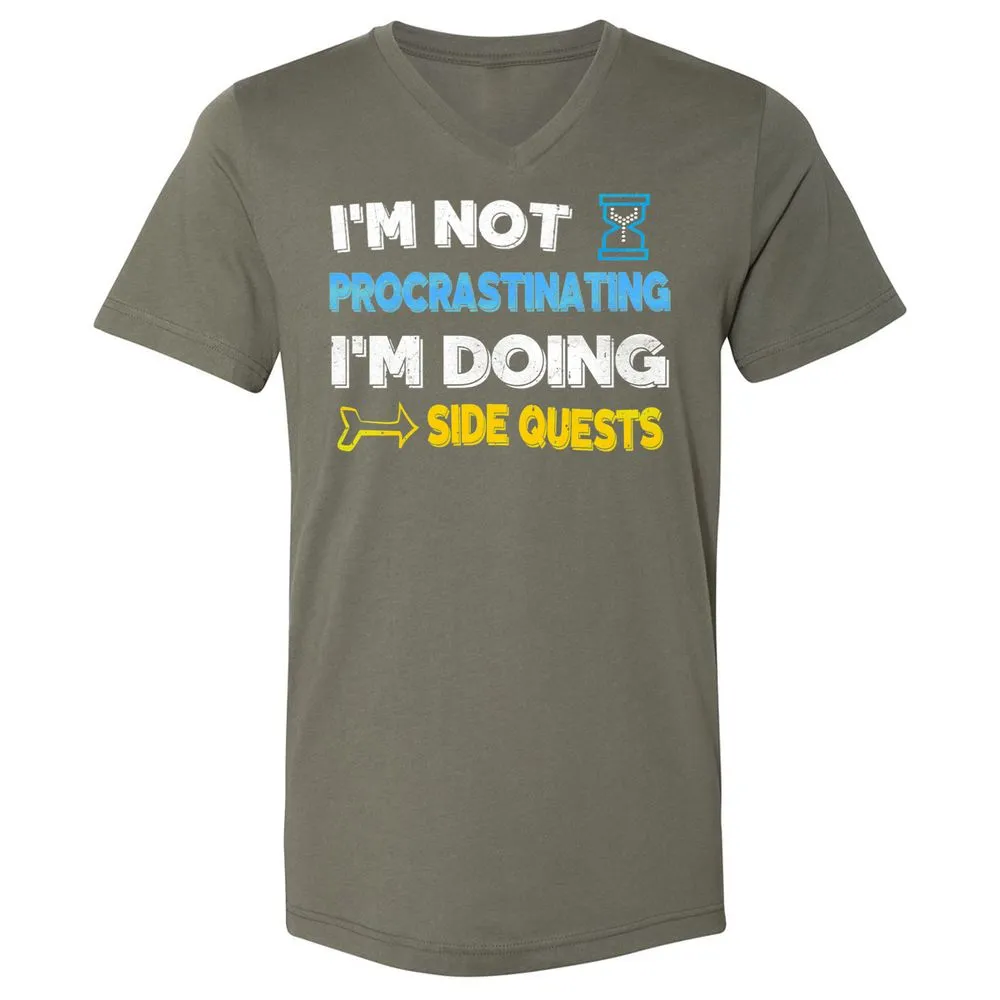 Unisex V-Neck T-Shirt - 7M3E573W - Military Green - 10