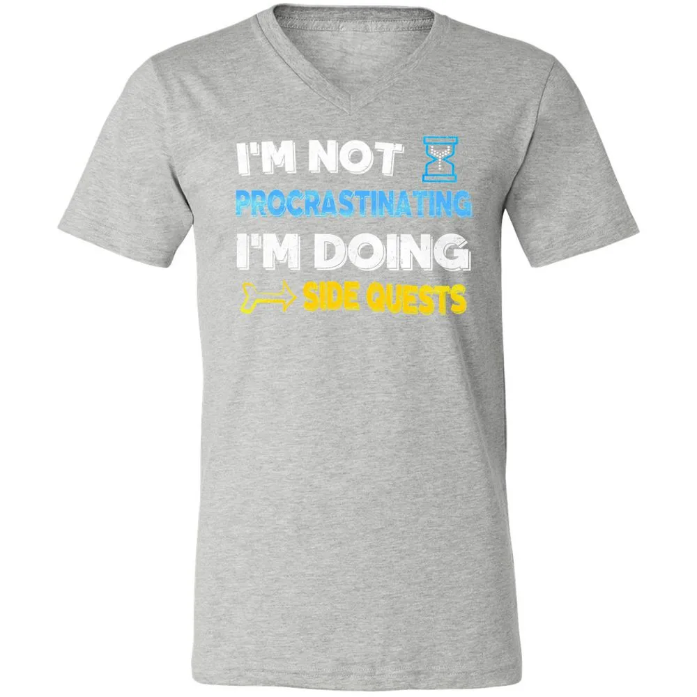 Unisex V-Neck T-Shirt - 7M3E573W - Athletic Heather - 7