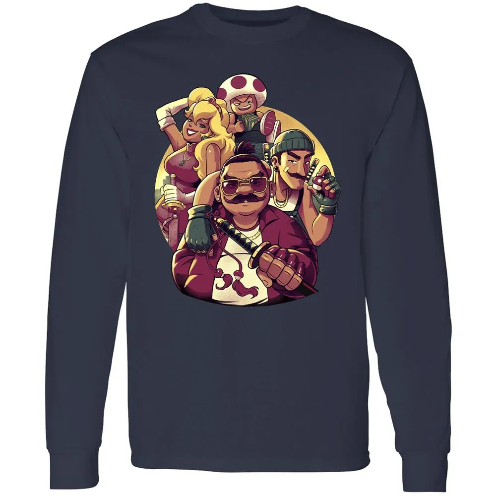 Long Sleeve T-Shirt - 2E2PHC8T - Navy - 2