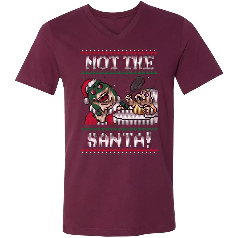 Unisex V-Neck T-Shirt - KKSFPPN3 - Maroon - 6