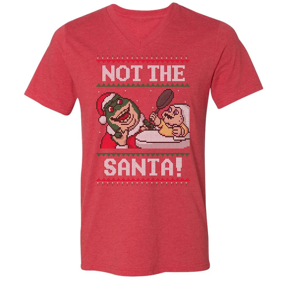 Unisex V-Neck T-Shirt - KKSFPPN3 - Heather Red - 16