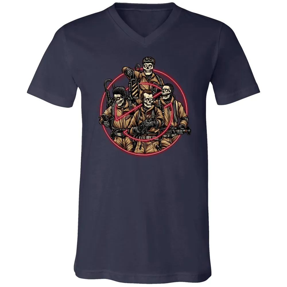 Unisex V-Neck T-Shirt - STEKUBZJ - Navy - 2