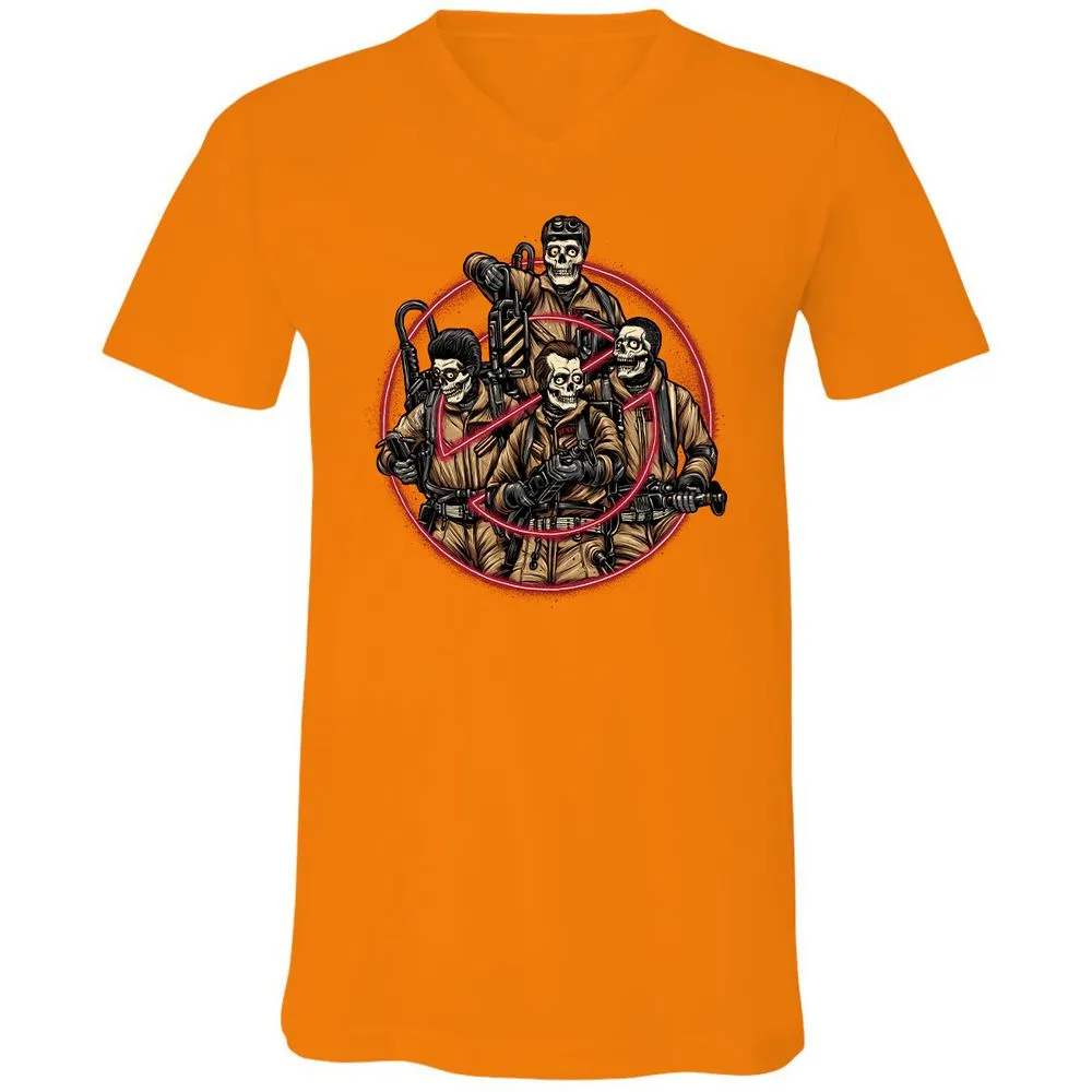 Unisex V-Neck T-Shirt - STEKUBZJ - Orange - 11