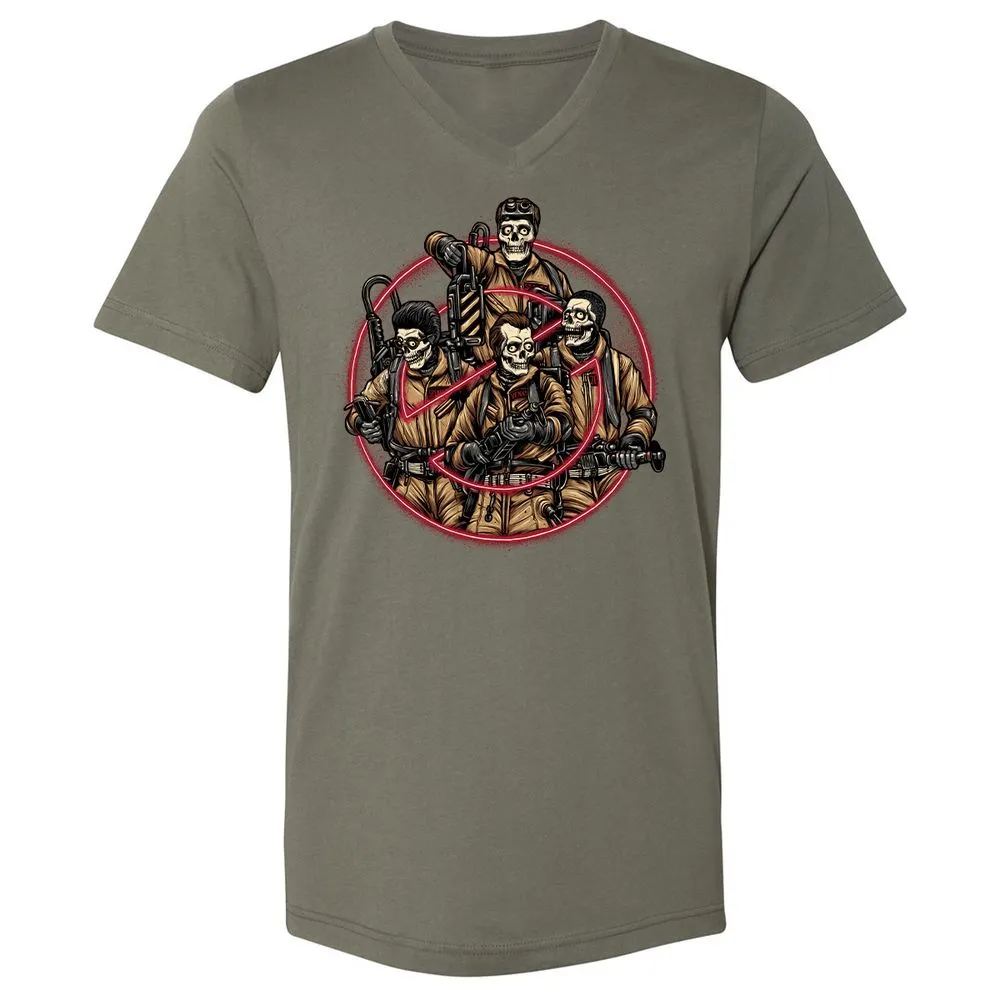 Unisex V-Neck T-Shirt - STEKUBZJ - Military Green - 10