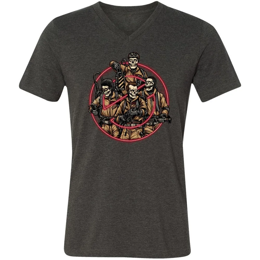 Unisex V-Neck T-Shirt - STEKUBZJ - Dark Grey Heather - 8
