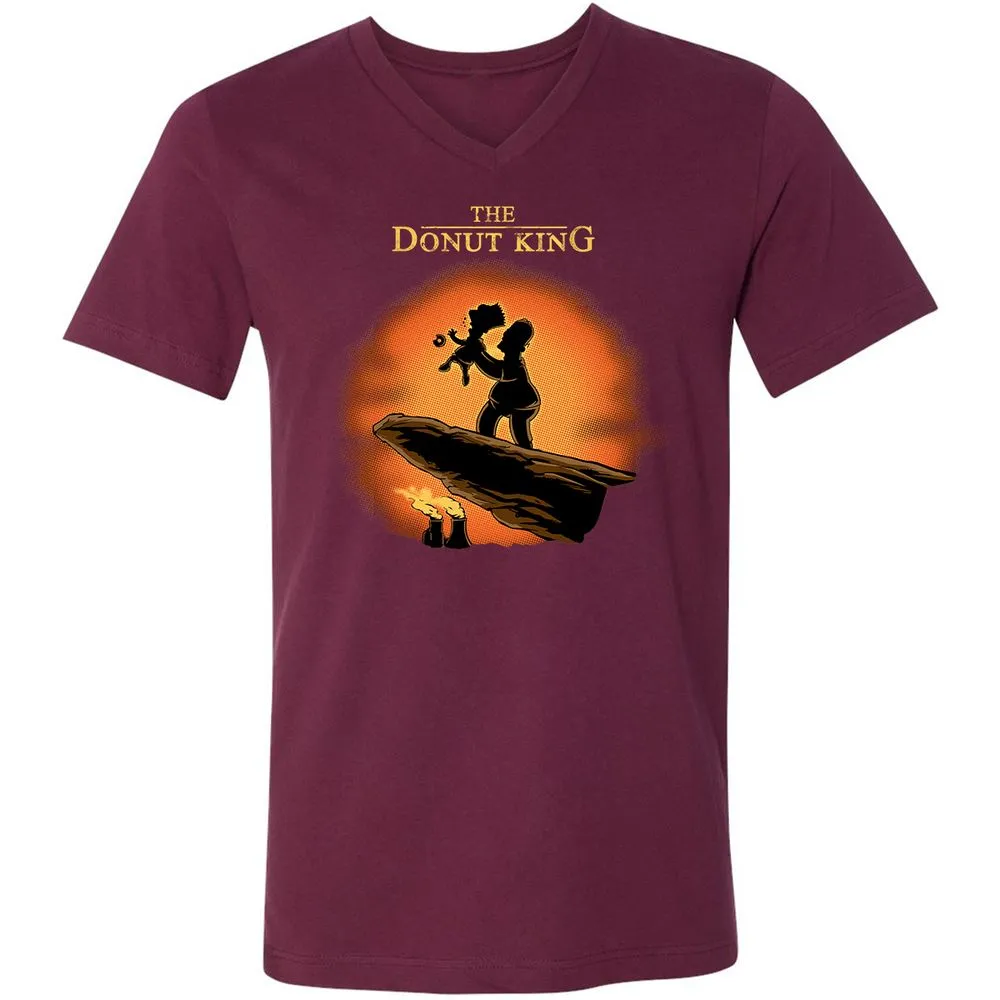 Unisex V-Neck T-Shirt - UKW2X34Z - Maroon - 6