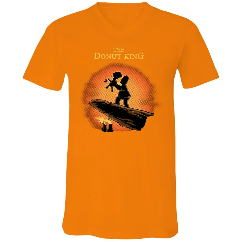 Unisex V-Neck T-Shirt - UKW2X34Z - Orange - 11
