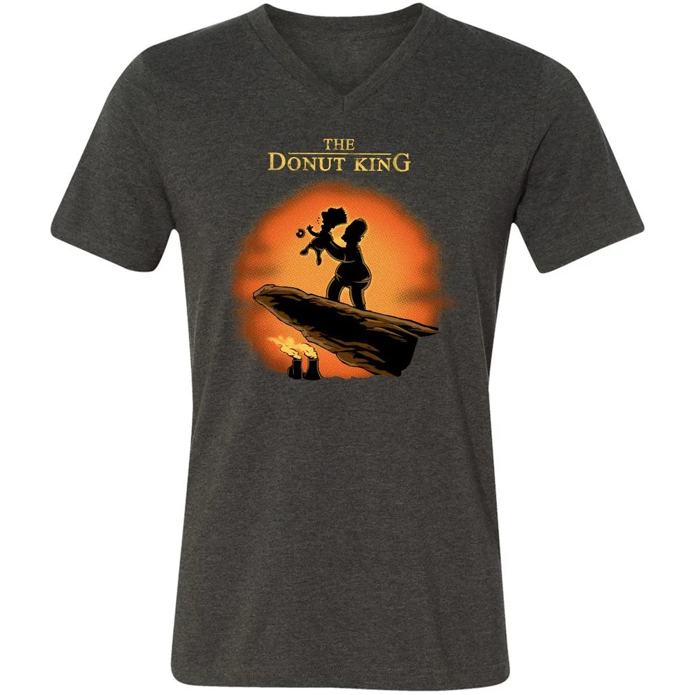 Unisex V-Neck T-Shirt - UKW2X34Z - Dark Grey Heather - 8