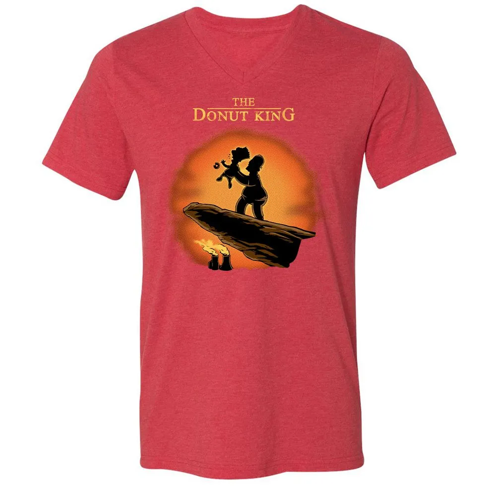 Unisex V-Neck T-Shirt - UKW2X34Z - Heather Red - 16