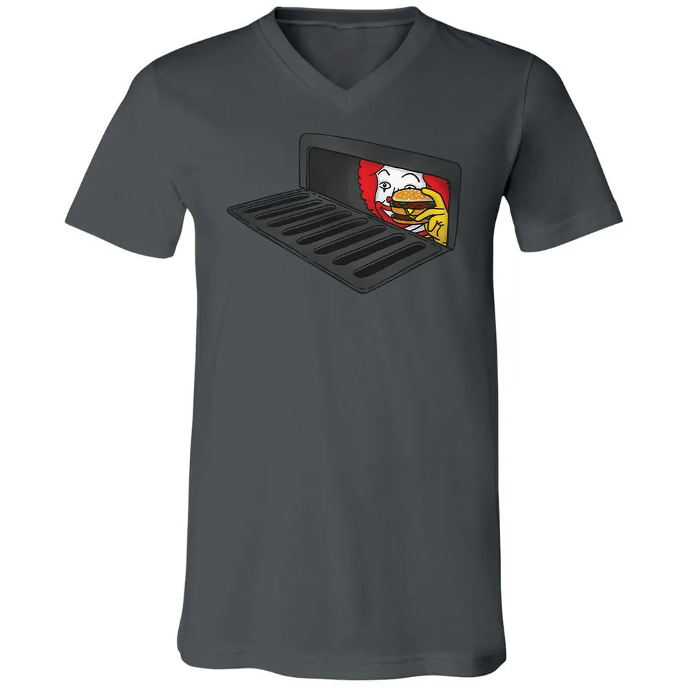 Unisex V-Neck T-Shirt - A3PUSTXR - Asphalt - 12