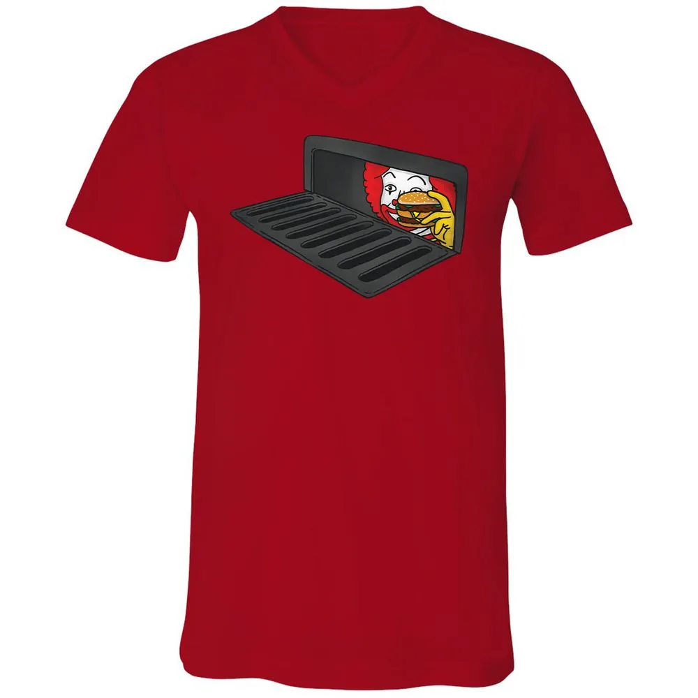 Unisex V-Neck T-Shirt - A3PUSTXR - Red - 3