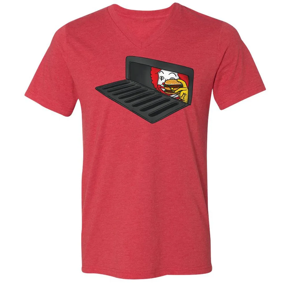 Unisex V-Neck T-Shirt - A3PUSTXR - Heather Red - 16