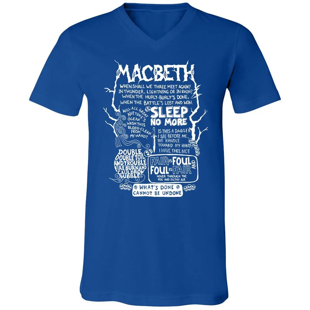 Unisex V-Neck T-Shirt - YE35DLUN - True Royal - 4