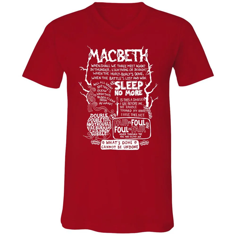 Unisex V-Neck T-Shirt - YE35DLUN - Red - 3