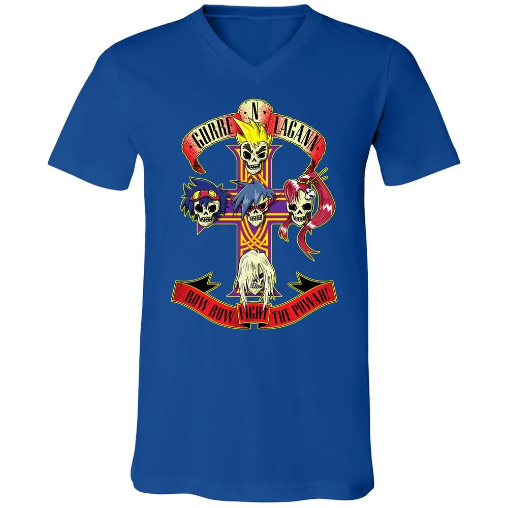 Unisex V-Neck T-Shirt - N5JVQ8EX - True Royal - 4