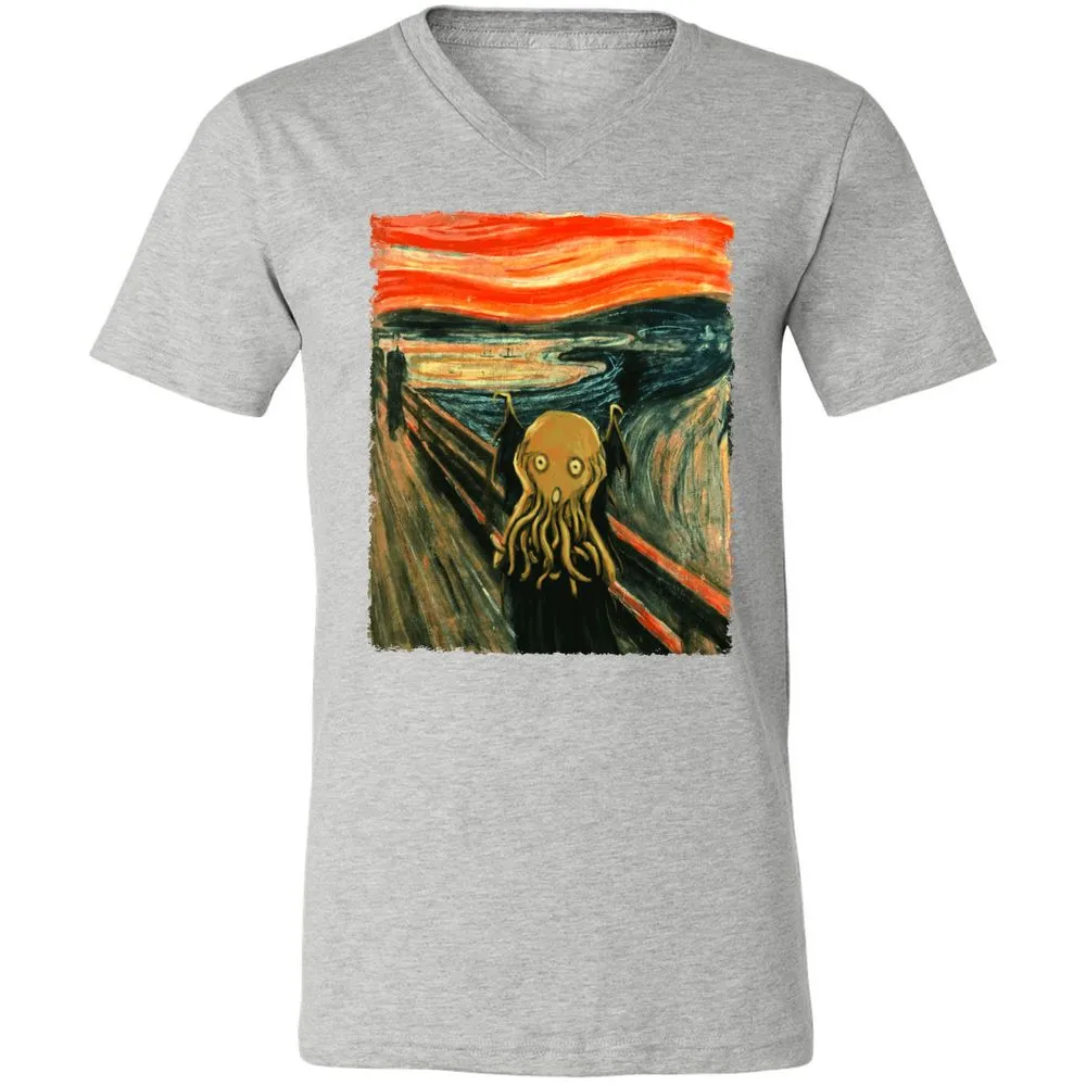 Unisex V-Neck T-Shirt - VQBQP7LZ - Athletic Heather - 7