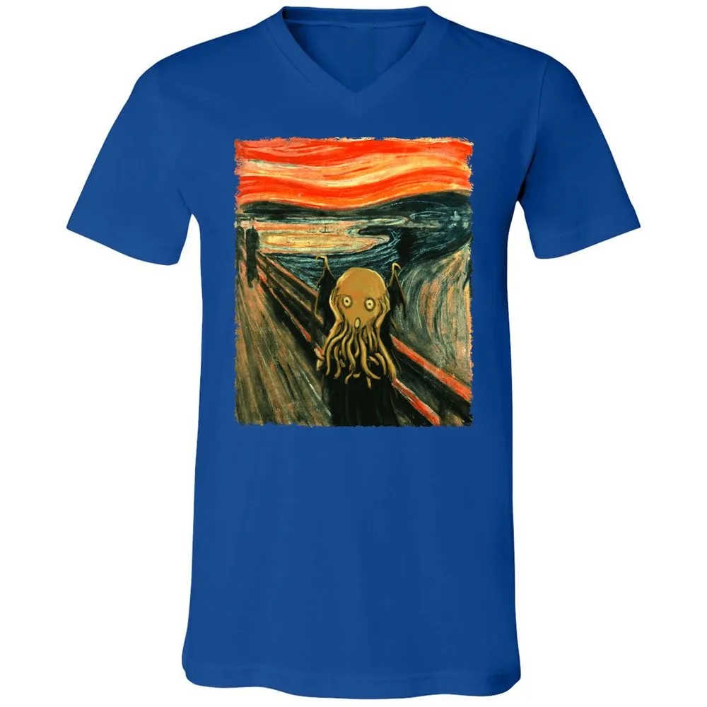 Unisex V-Neck T-Shirt - VQBQP7LZ - True Royal - 4