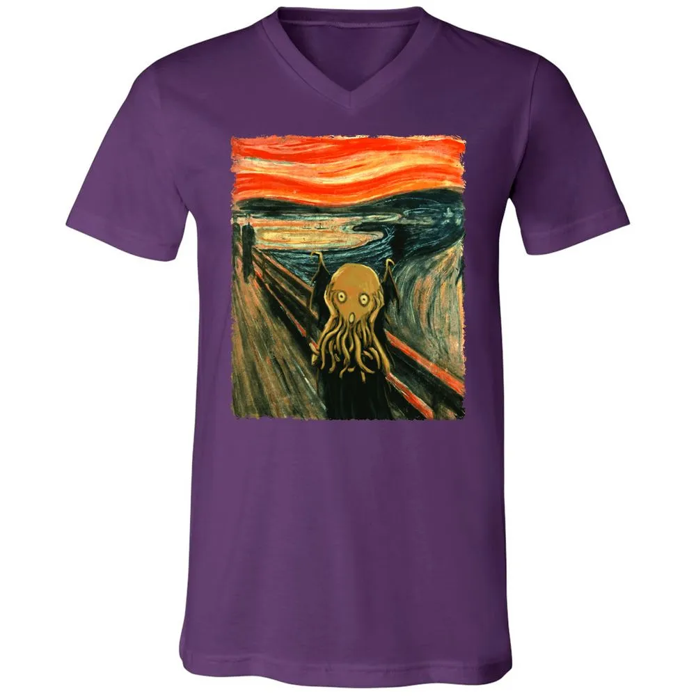 Unisex V-Neck T-Shirt - VQBQP7LZ - Team Purple - 9