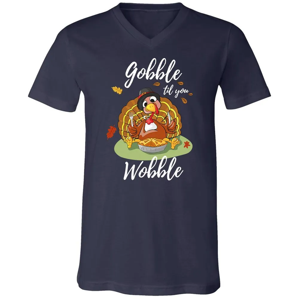 Unisex V-Neck T-Shirt - 8944CQQX - Navy - 2