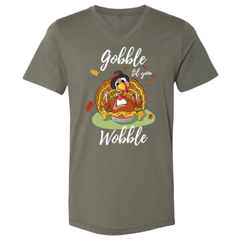 Unisex V-Neck T-Shirt - 8944CQQX - Military Green - 10