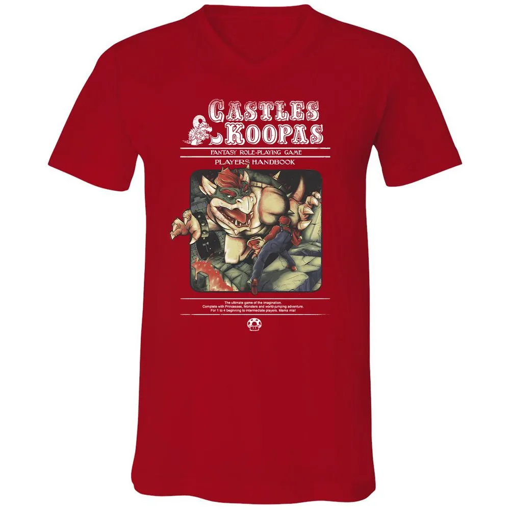 Unisex V-Neck T-Shirt - KSZ96L49 - Red - 3