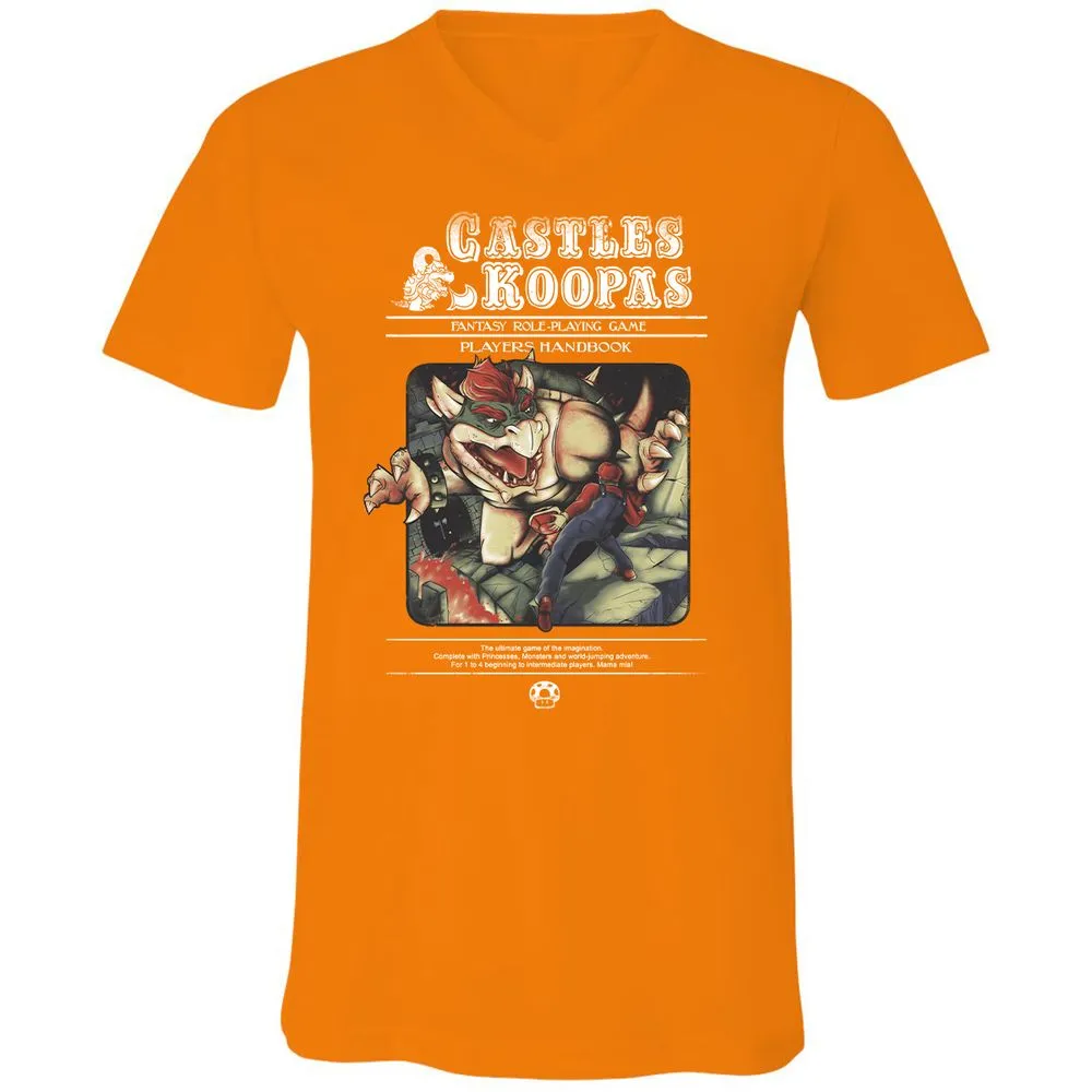 Unisex V-Neck T-Shirt - KSZ96L49 - Orange - 11