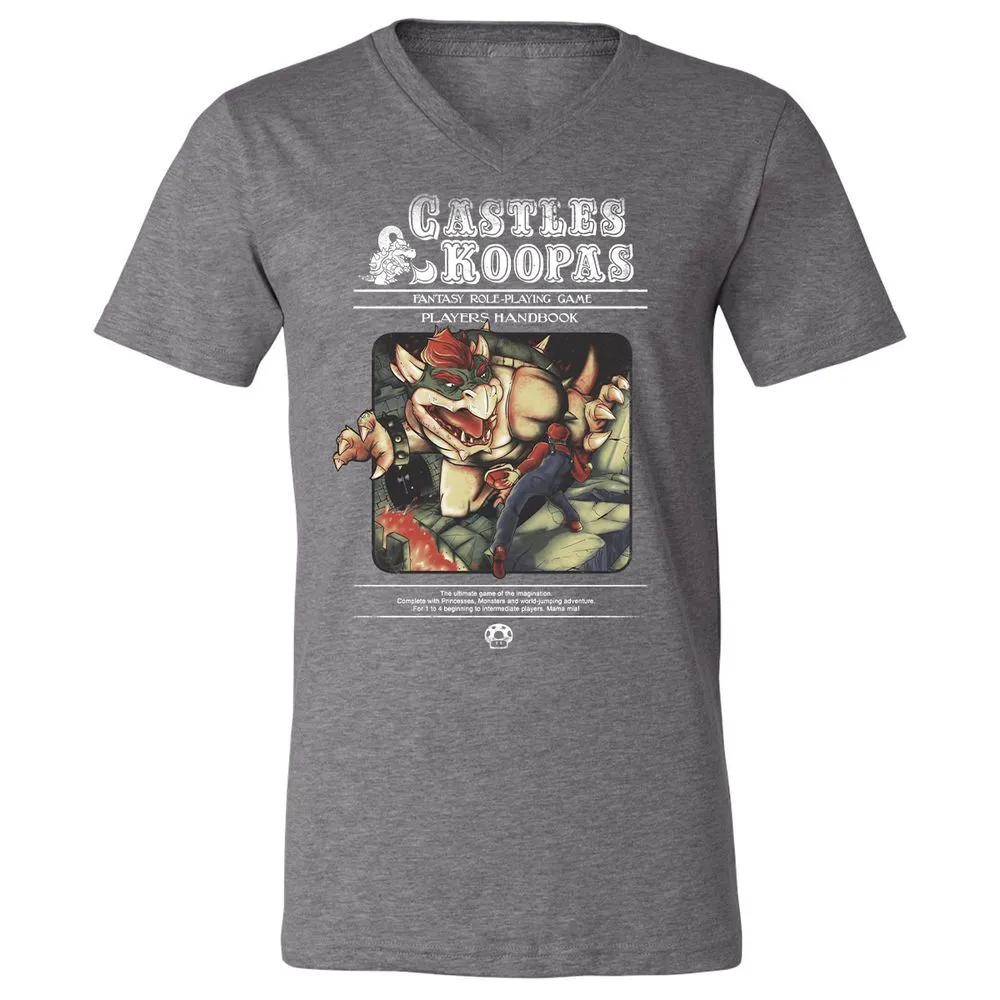Unisex V-Neck T-Shirt - KSZ96L49 - Deep Heather - 13
