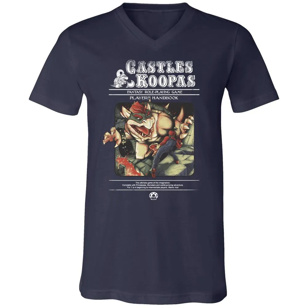 Unisex V-Neck T-Shirt - KSZ96L49 - Navy - 2