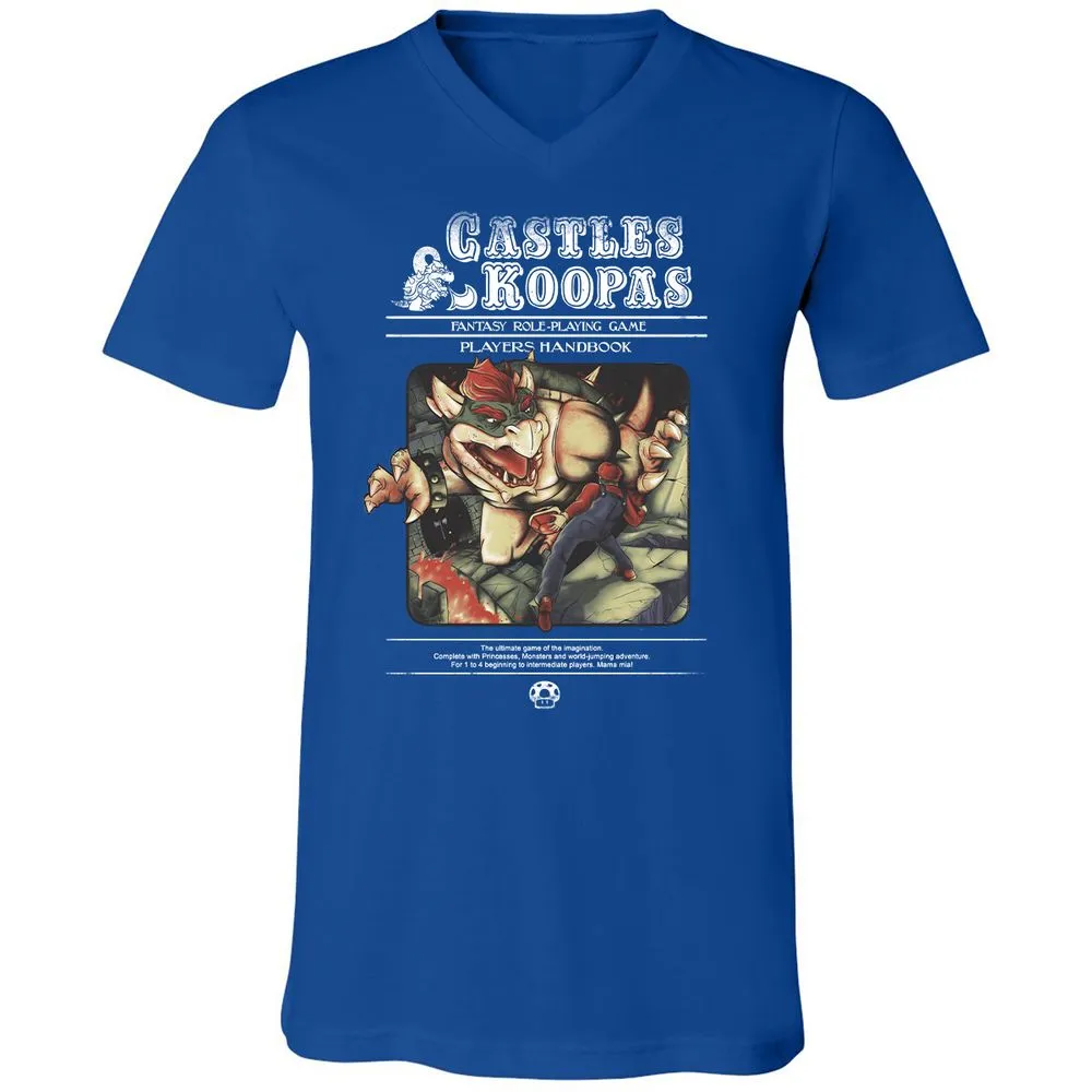 Unisex V-Neck T-Shirt - KSZ96L49 - True Royal - 4