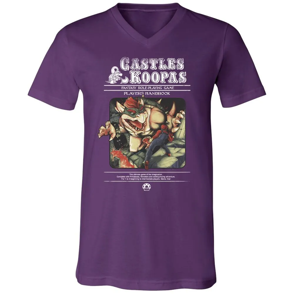 Unisex V-Neck T-Shirt - KSZ96L49 - Team Purple - 9