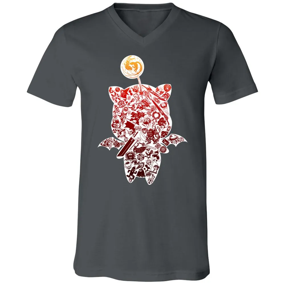Unisex V-Neck T-Shirt - R8ME22Q8 - Asphalt - 12