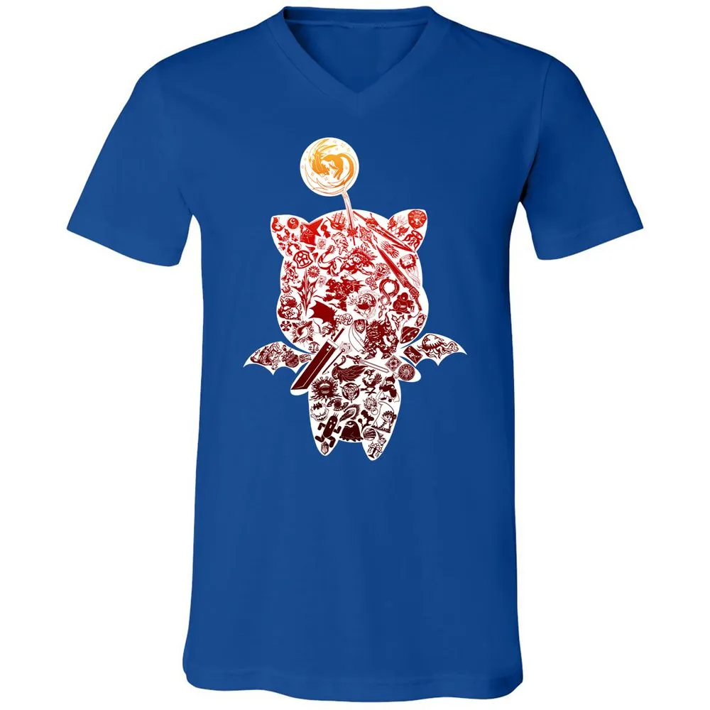 Unisex V-Neck T-Shirt - R8ME22Q8 - True Royal - 4