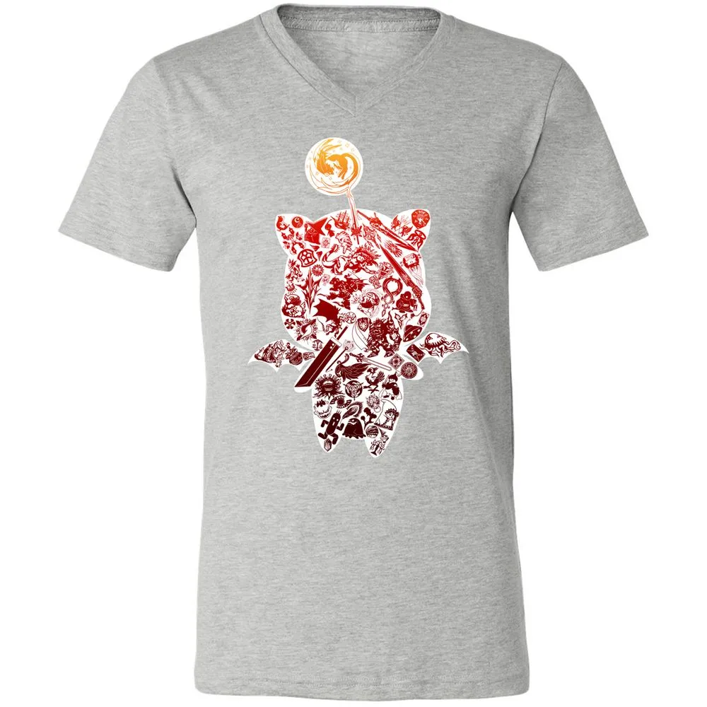 Unisex V-Neck T-Shirt - R8ME22Q8 - Athletic Heather - 7
