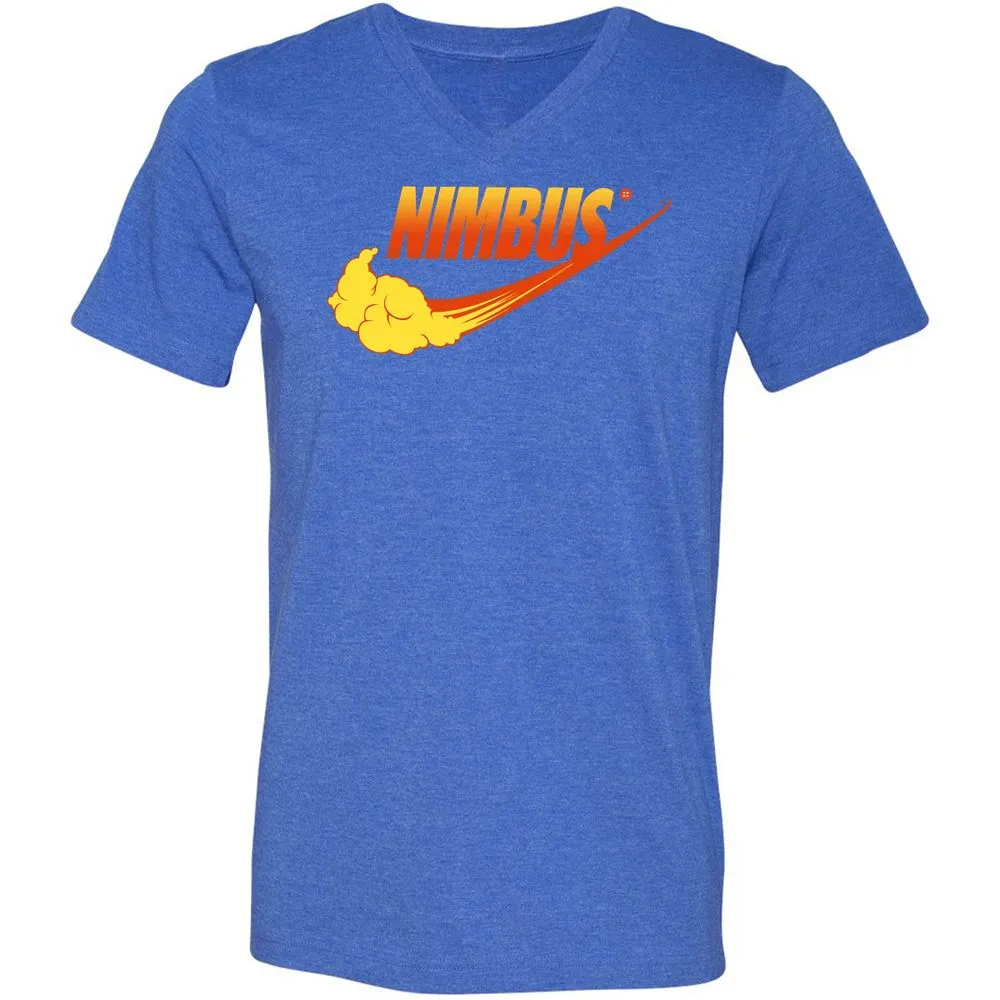 Unisex V-Neck T-Shirt - RR7Q7WHP - Heather True Royal - 14