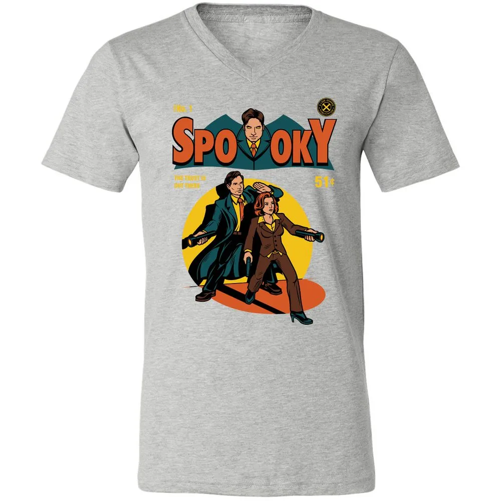 Unisex V-Neck T-Shirt - REAVCHB4 - Athletic Heather - 7