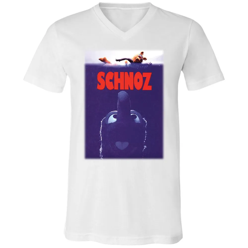 Unisex V-Neck T-Shirt - XKD9BX7R - White - 5