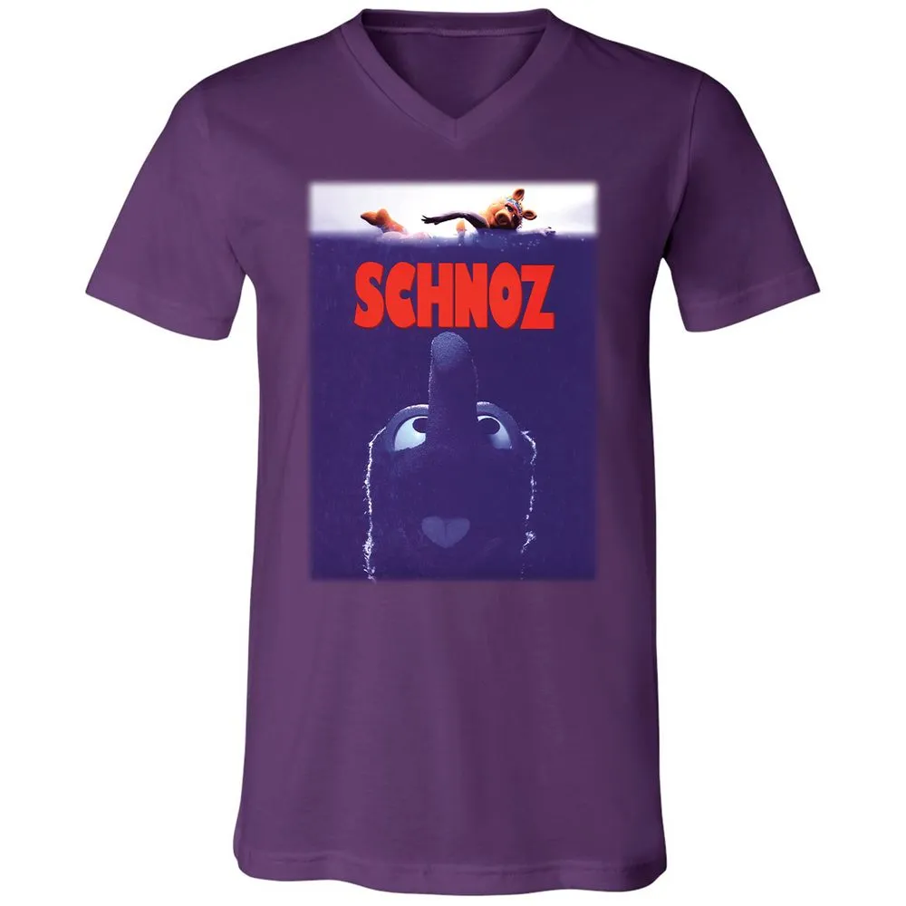 Unisex V-Neck T-Shirt - XKD9BX7R - Team Purple - 9