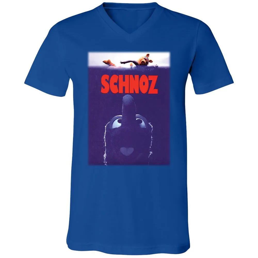 Unisex V-Neck T-Shirt - XKD9BX7R - True Royal - 4