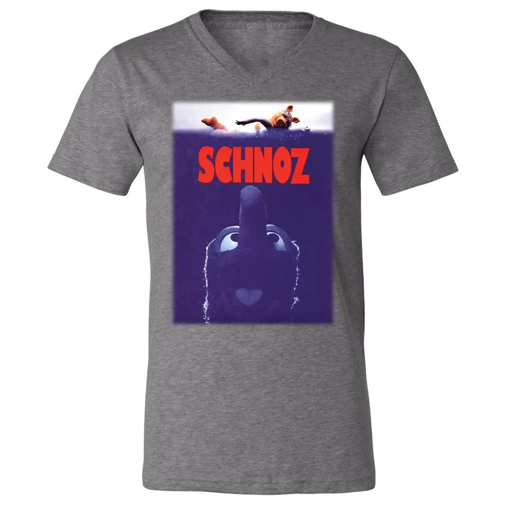 Unisex V-Neck T-Shirt - XKD9BX7R - Deep Heather - 13