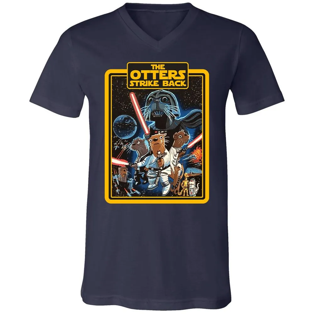 Unisex V-Neck T-Shirt - VFL939FE - Navy - 2