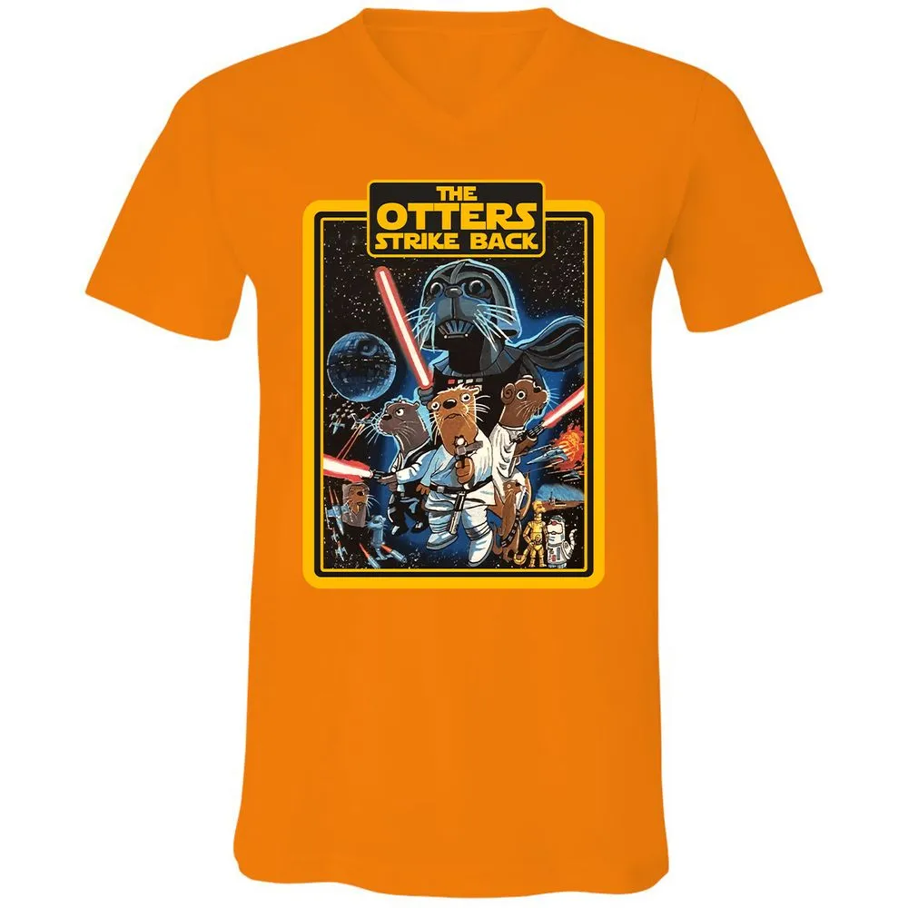 Unisex V-Neck T-Shirt - VFL939FE - Orange - 11