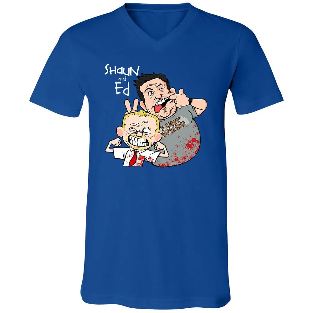 Unisex V-Neck T-Shirt - GMFDQZTN - True Royal - 4