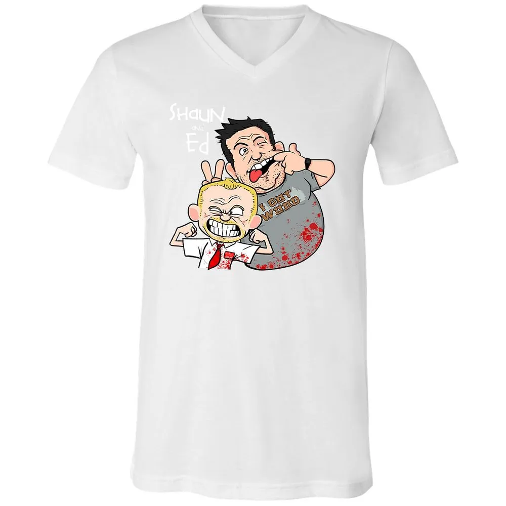 Unisex V-Neck T-Shirt - GMFDQZTN - White - 5