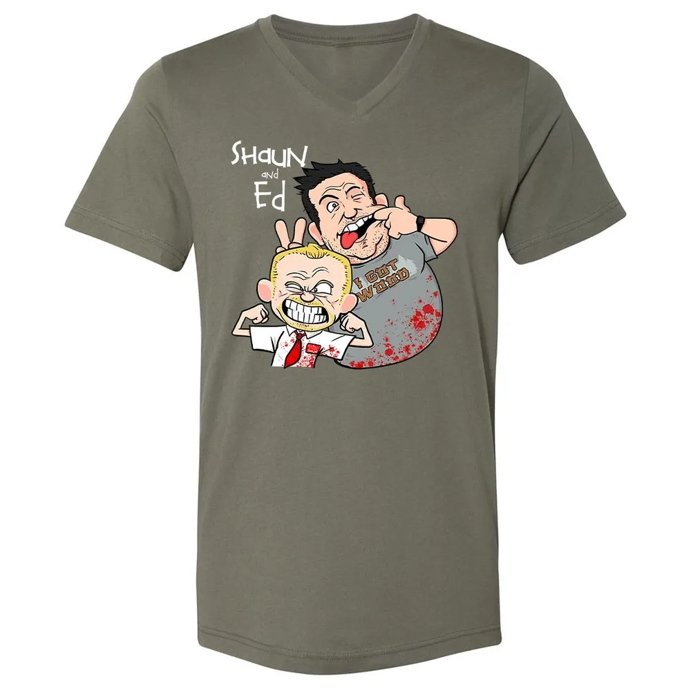 Unisex V-Neck T-Shirt - GMFDQZTN - Military Green - 10