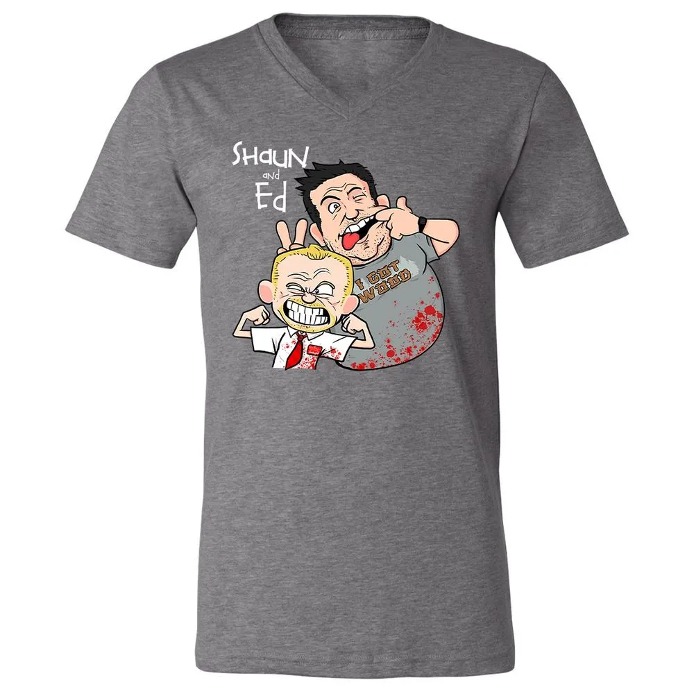 Unisex V-Neck T-Shirt - GMFDQZTN - Deep Heather - 13