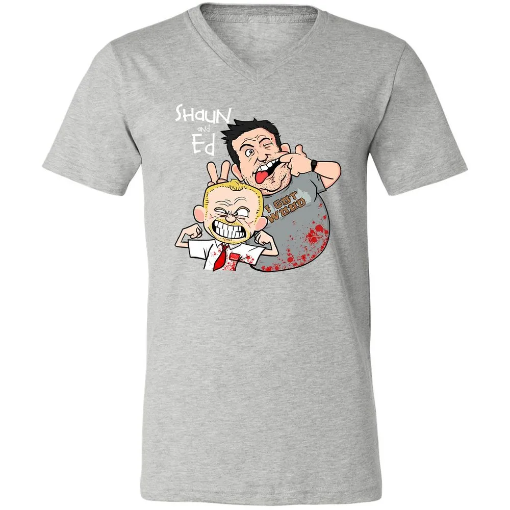 Unisex V-Neck T-Shirt - GMFDQZTN - Athletic Heather - 7