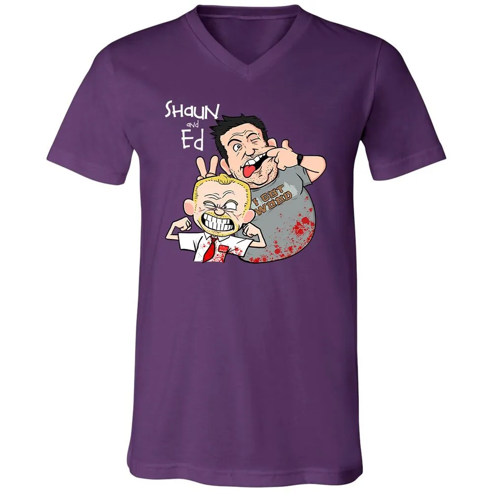Unisex V-Neck T-Shirt - GMFDQZTN - Team Purple - 9