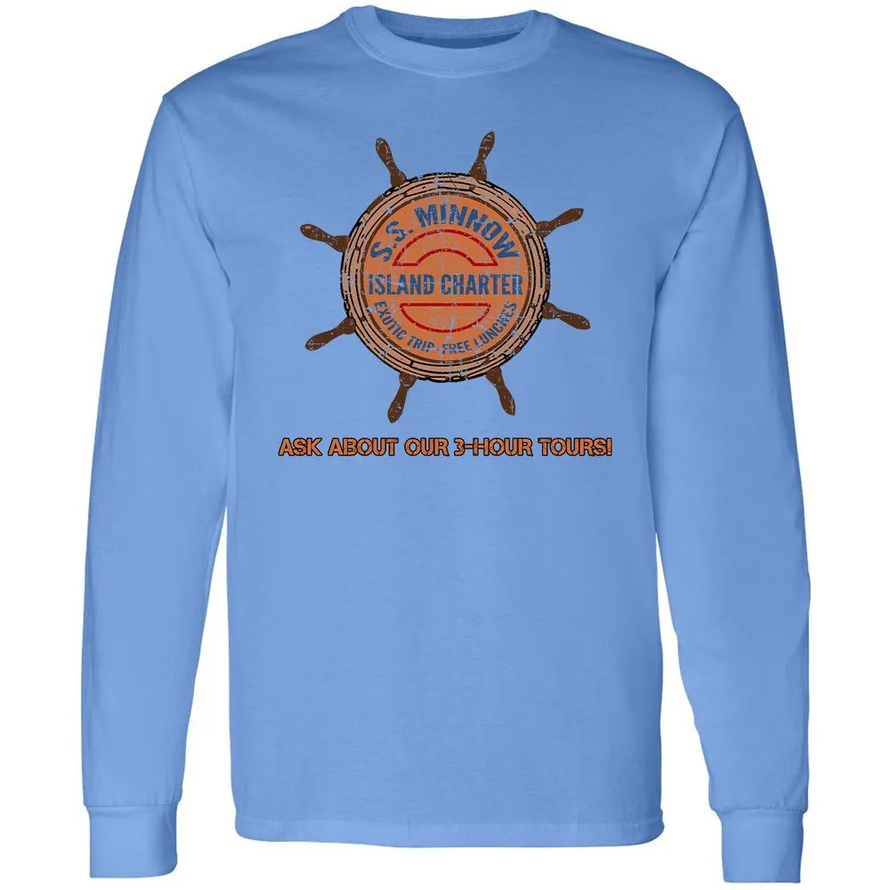 Long Sleeve T-Shirt - H4FGZHCR - Carolina Blue - 12