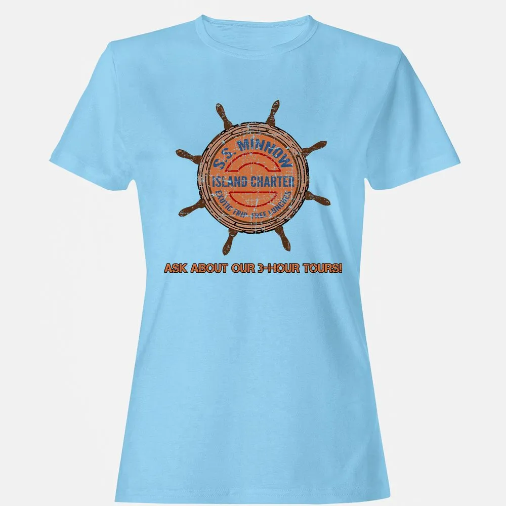 Women's T-Shirt - ZAHDH8EL - Light Blue - 8